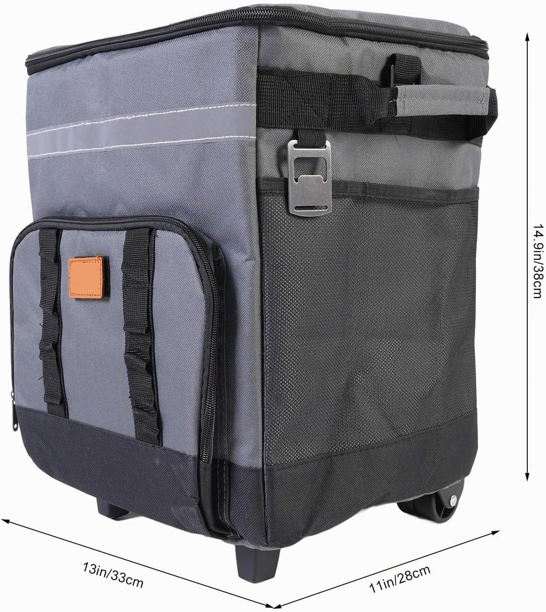 FILFEEL 35L Weicher Rollkühler mit Rädern &amp; Griff – Isolierte, Faltbare Kühltasche für Strand, Campi