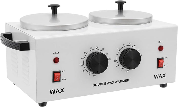 Doppelter Wachswärmer 200W, zur Haarentfernung, Wax Warmer Heater, Wachs Heizungs Maschine mit 2 Töp