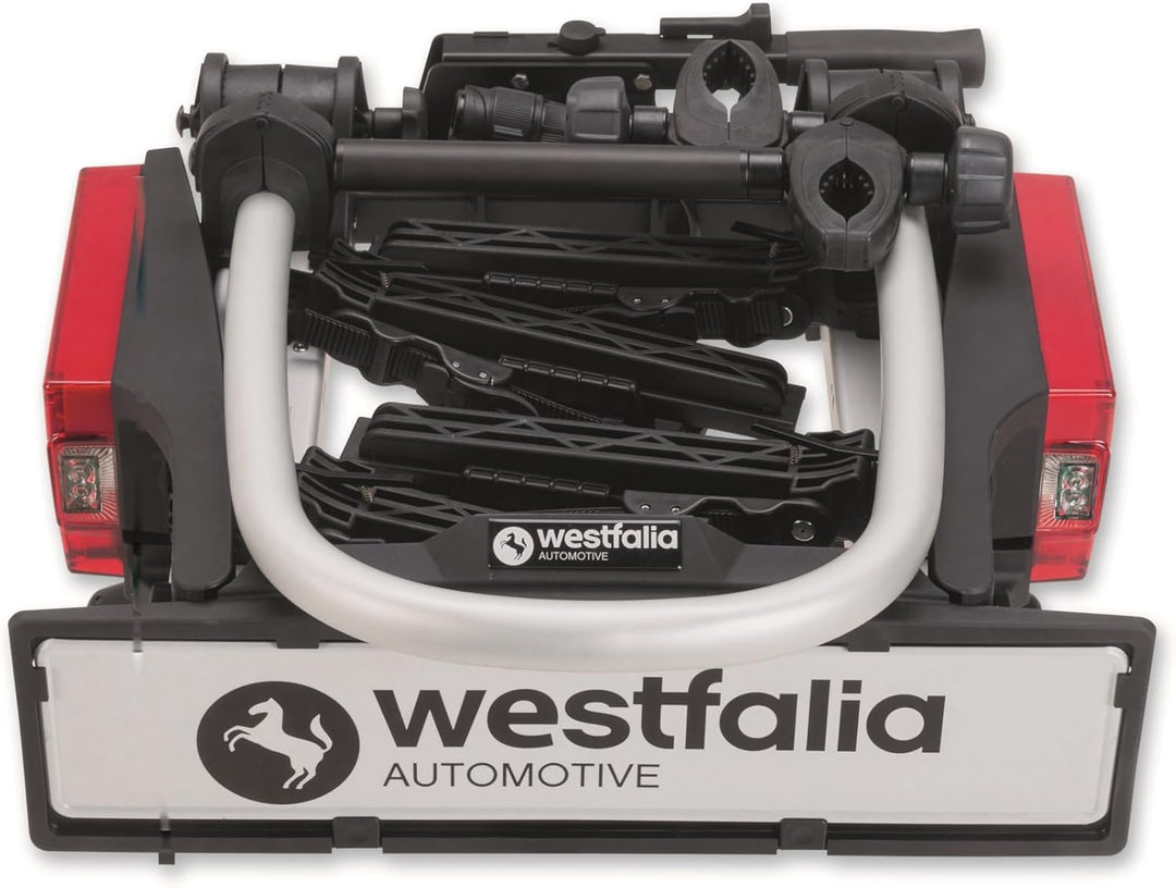 Westfalia bikelander Fahrradträger für die Anhängerkupplung | Kupplungsträger für 2 Fahrräder | E-Bi