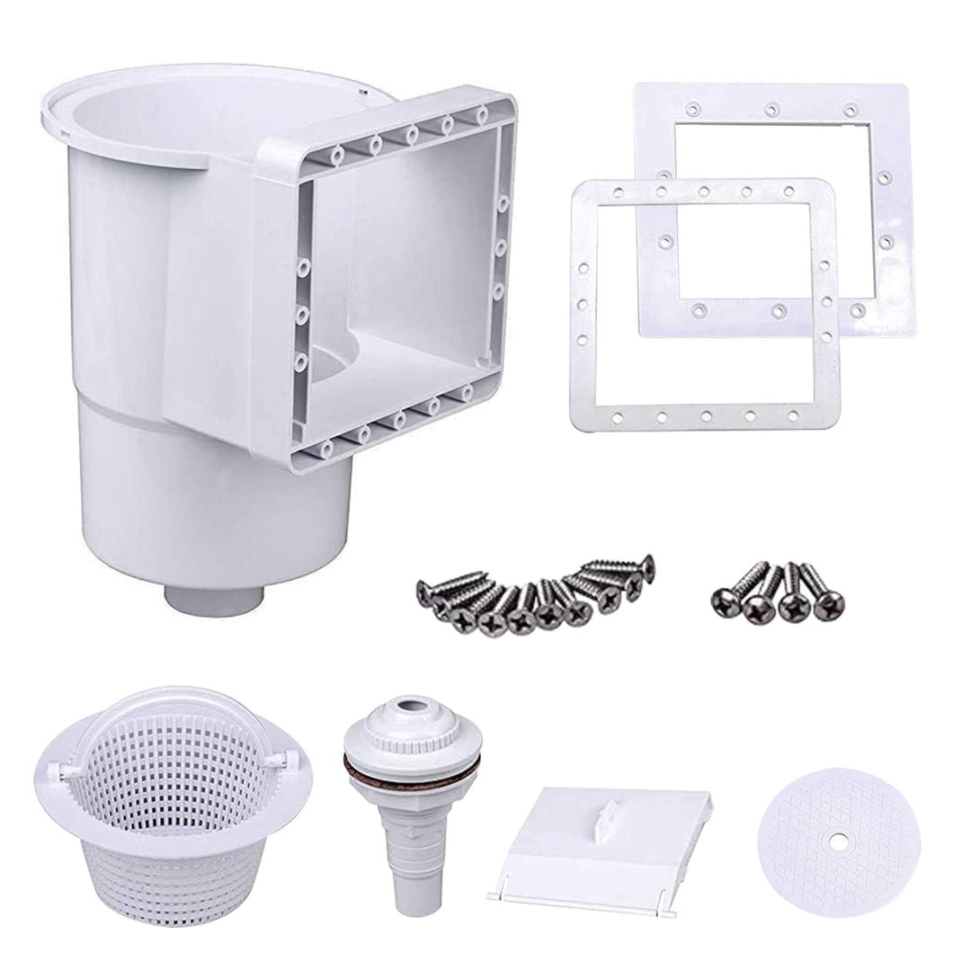 well2wellness Pool Skimmer Set S1 - Oberflächenskimmer Set für Schwimmbäder komplett inkl. Einlaufdü