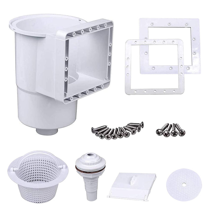 well2wellness Pool Skimmer Set S1 - Oberflächenskimmer Set für Schwimmbäder komplett inkl. Einlaufdü