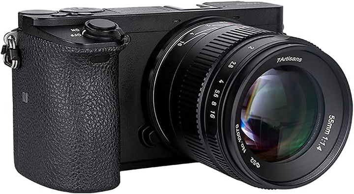 7artisans 55 mm F1.4 Mark II APS-C Manueller Fokus-Objektiv, grosse Blende, spiegellose Kamera-Objek