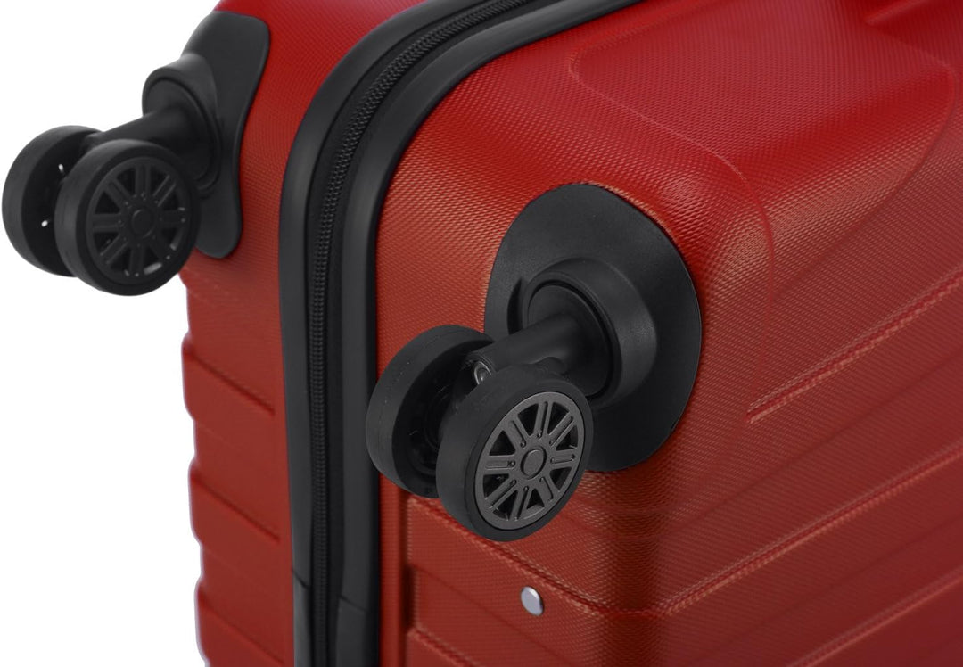 Suitline - 2er Trolley - Koffer Set Grössen Rot 2er Set M, Rot 2er Set M