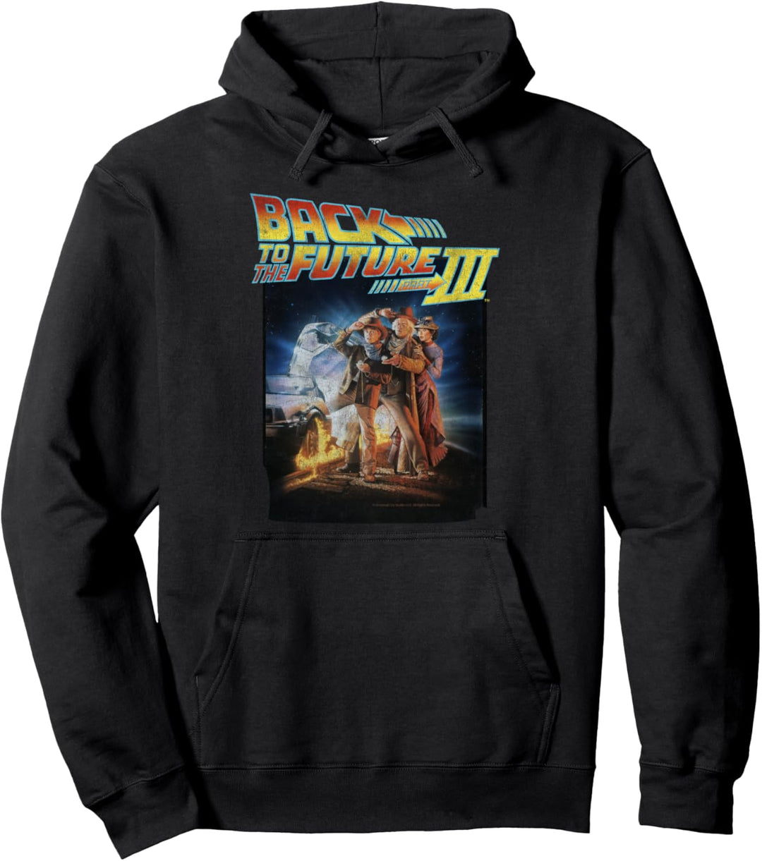 Back To the Future Three Movie Poster Pullover Hoodie