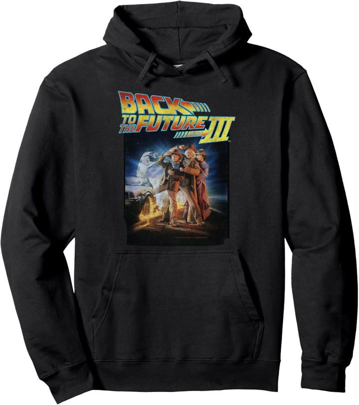 Back To the Future Three Movie Poster Pullover Hoodie