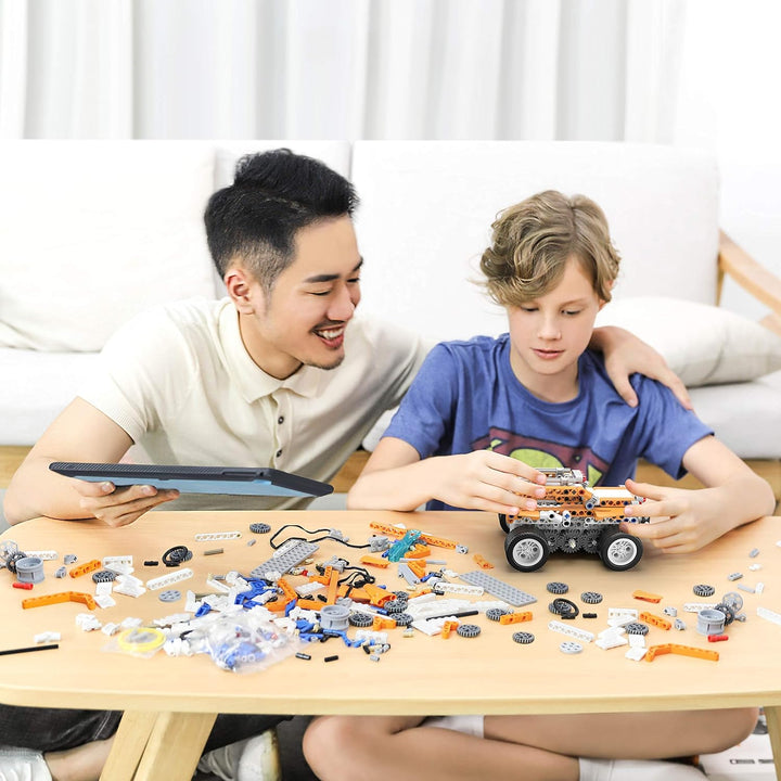 Apitor SuperBot 18 in 1 Roboter Kit, kompatibel mit allen bekannten Bausteinmarken, steuerbarer Bauk