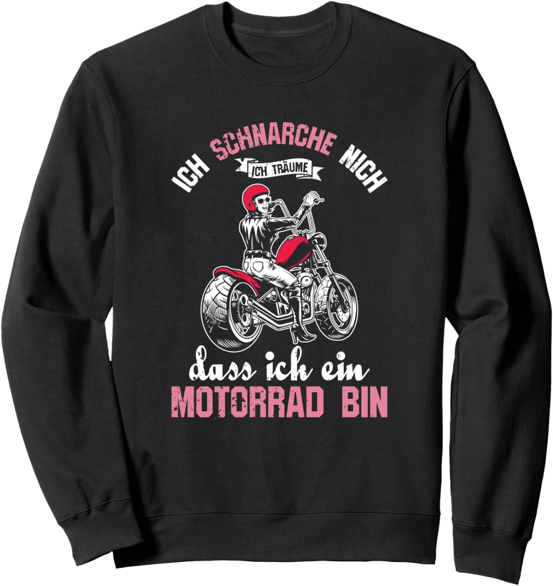 Motocross I Motorradfahrerin Geschenk I Motorrad Fahrerin Sweatshirt