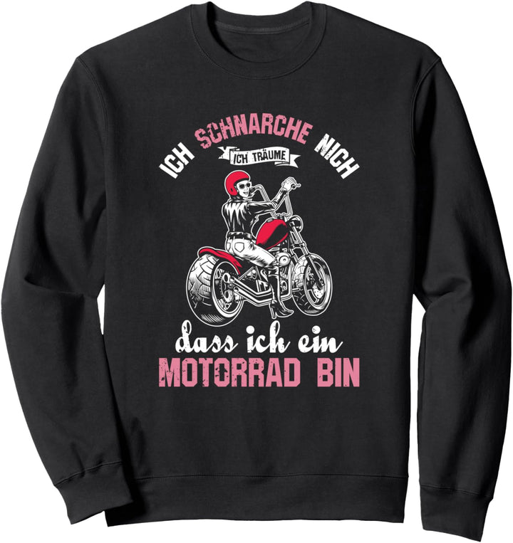 Motocross I Motorradfahrerin Geschenk I Motorrad Fahrerin Sweatshirt