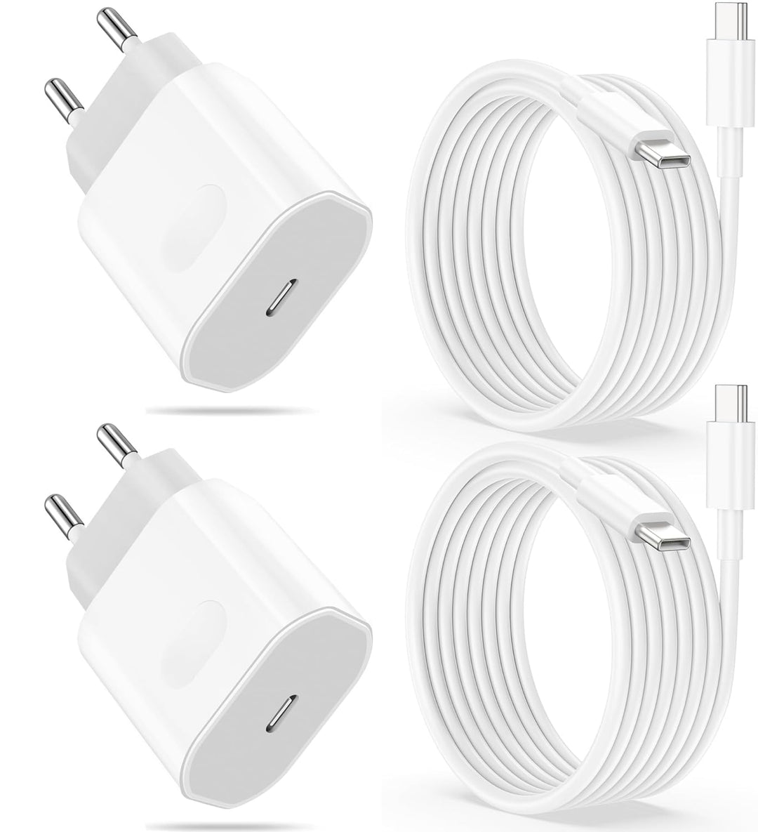 2Pack 40W Schnellladegerät USB C Ladekabel für iPhone 17/17 Pro/17 Pro Max/16/16e/15 Pro Max, iPad A