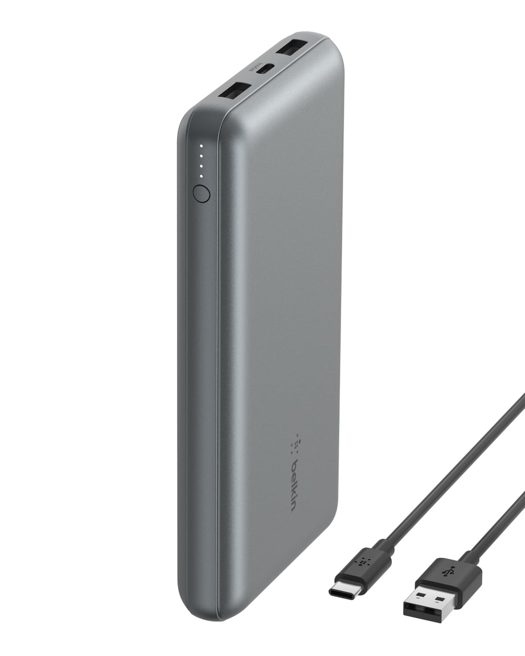 Belkin tragbares USB-C-Ladegerät, 20.000mAh, 20K Powerbank mit USB-C-EIN-/Ausgang und 2 USB-A-Anschl