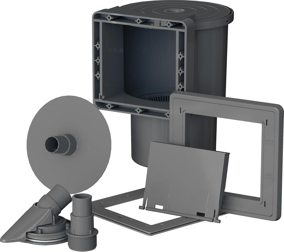 Gre AR100G - Skimmer für die Pool-Standard + Ventilantrieb, Farbe grau Grau Einheitsgrösse, Grau Ein