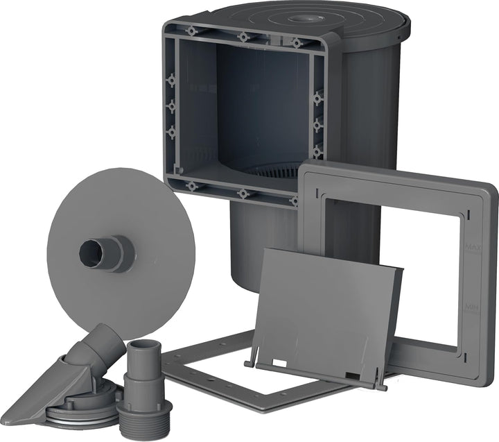 Gre AR100G - Skimmer für die Pool-Standard + Ventilantrieb, Farbe grau Grau Einheitsgrösse, Grau Ein