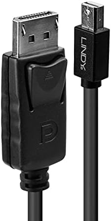 LINDY Mini DisplayPort Stecker auf DisplayPort Stecker, schwarz, 3 m Schwarz 3 m, Schwarz 3 m