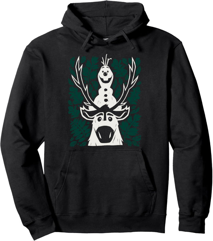 Disney Frozen 2 Olaf And Sven In The Leaves Pullover Hoodie