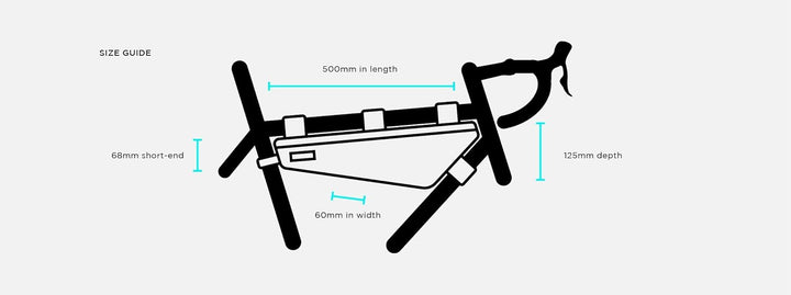 Restrap Framebag Rahmentasche L Schwarz, L Schwarz