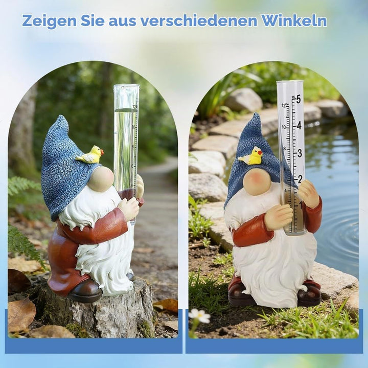 Regenmesser für Garten Frostsicher, Outdoor Regenmesser Glas Regenwassermesser, 8&