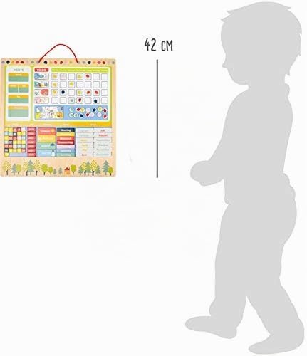 small foot Wochenplaner magnetisch "Educate", Lerntafel aus FSC®100%-Zertifiziertem Holz, Tagesplan