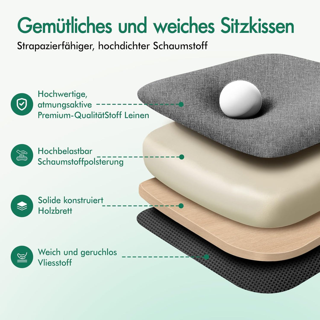 ALFORDSON Bürostuhl, zweischichtiger Schreibtischstuhl mit 150° Neigung und 360° Drehung, Drehstuhl