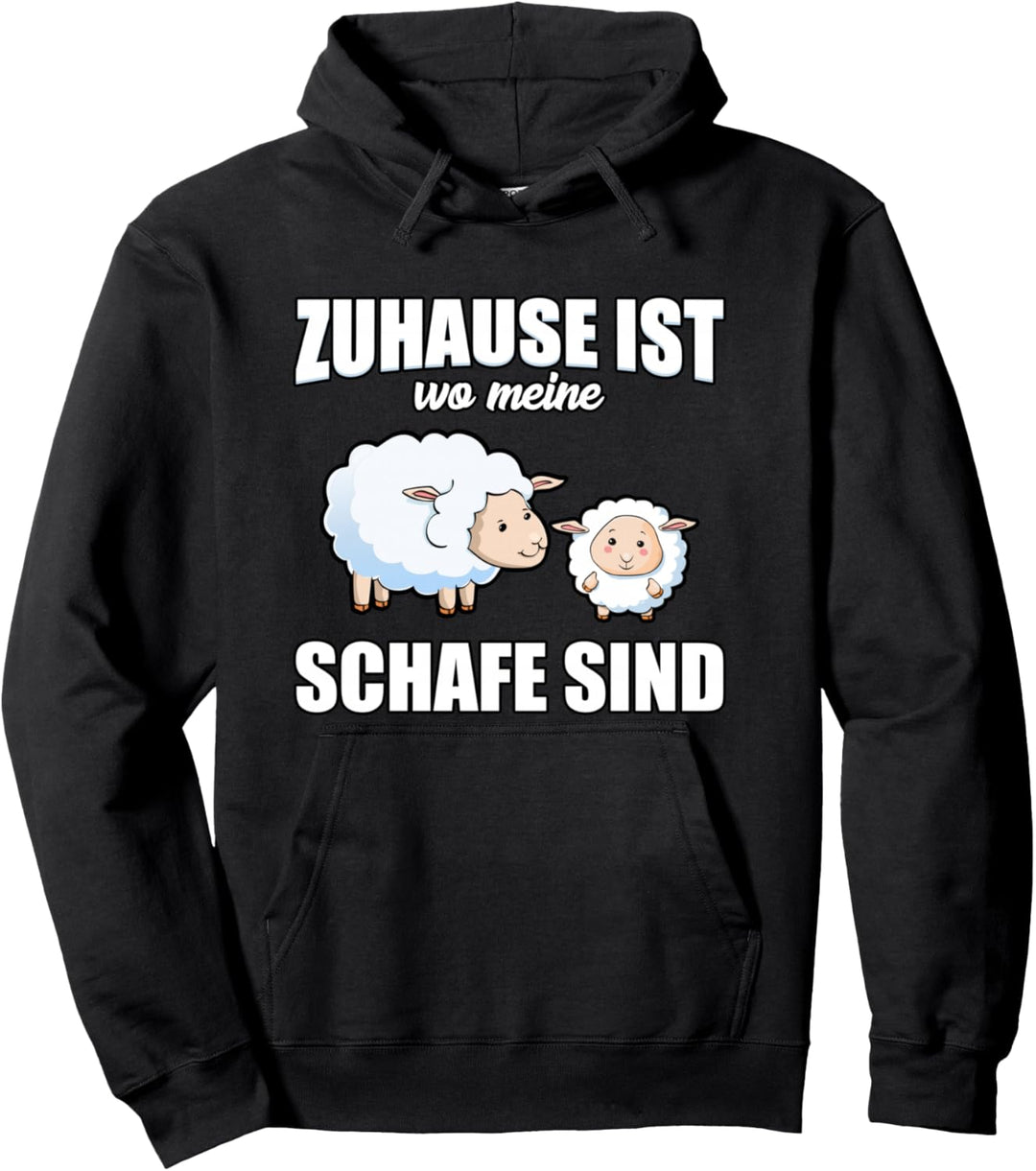 Zuhause ist wo meine Schafe sind - lustiger Spruch Pullover Hoodie