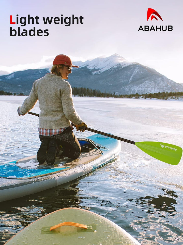 Abahub SUP Paddel / 2 in 1 Sup Kajak Paddel Aluminium Einstellbares Stand Up Paddle für Paddleboard,