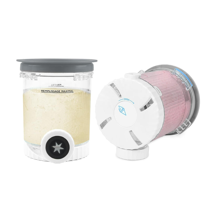 Nepfaivy Behälter für Ninja Swirl by Creami - 2er-Set Eiscremebecher und Deckel Kompatibel mit Ninja