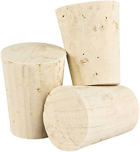 100 spitze Flaschenkorken 32x25/20 mm (Länge: 32 mm, Durchmesser: 20-25 mm, konisch). Naturkorken. V