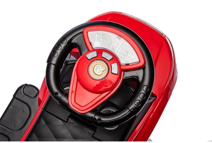 Billy Rutschauto mit Schiebestange Mora, Rot, Rot