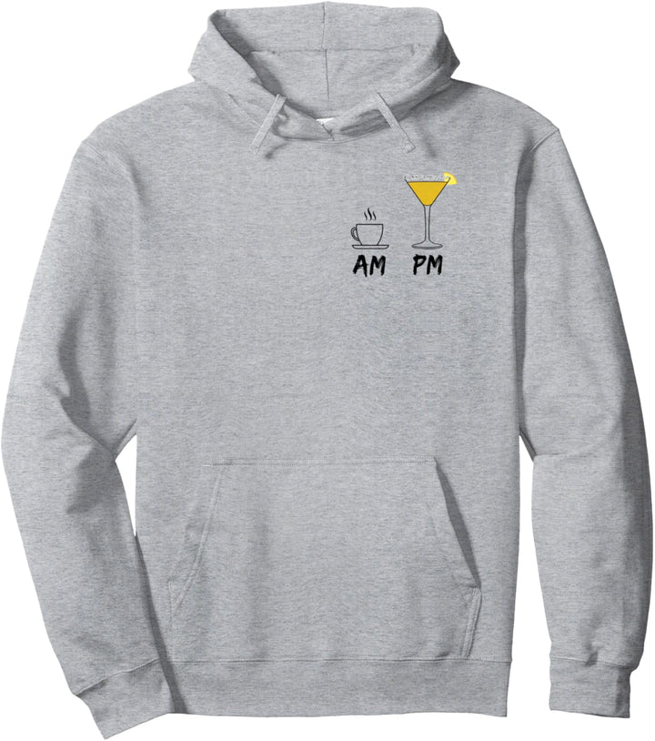 AM Coffee Espresso PM Sidecar lover - my daily drink routine Pullover Hoodie