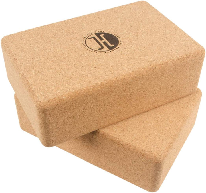 JUCKER HAWAII Yogablock 2er Set Kork - Kork Yoga Blöcke - Naturkork aus Portugal - Find Your Balance