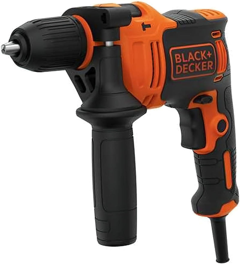 Black+Decker BEH710K-QS 710W 1-Gang Schlagbohrmaschine (Schlagbohrer, 13mm Schnellspannbohrfutter, k