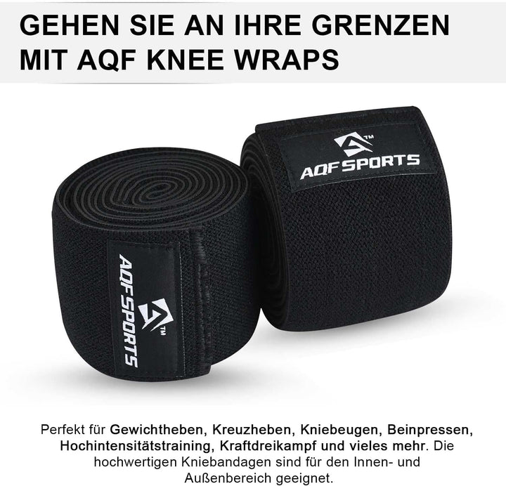 AQF Kniebandage, Kraftraining Kniebandage Männer Damen - IPL USPA Genehmigt Fitness Knieschützer, El