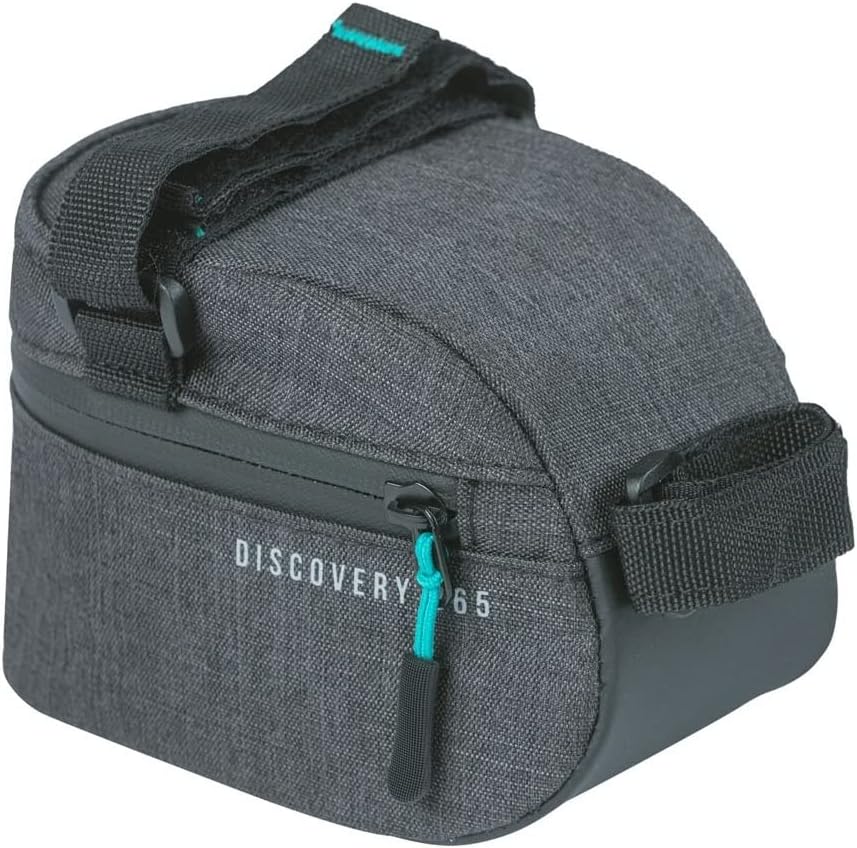 Basil Discovery 365D Satteltasche – 1 Liter – kompakt – wasserabweisend – Schwarz 1 Liter Schwarz, 1