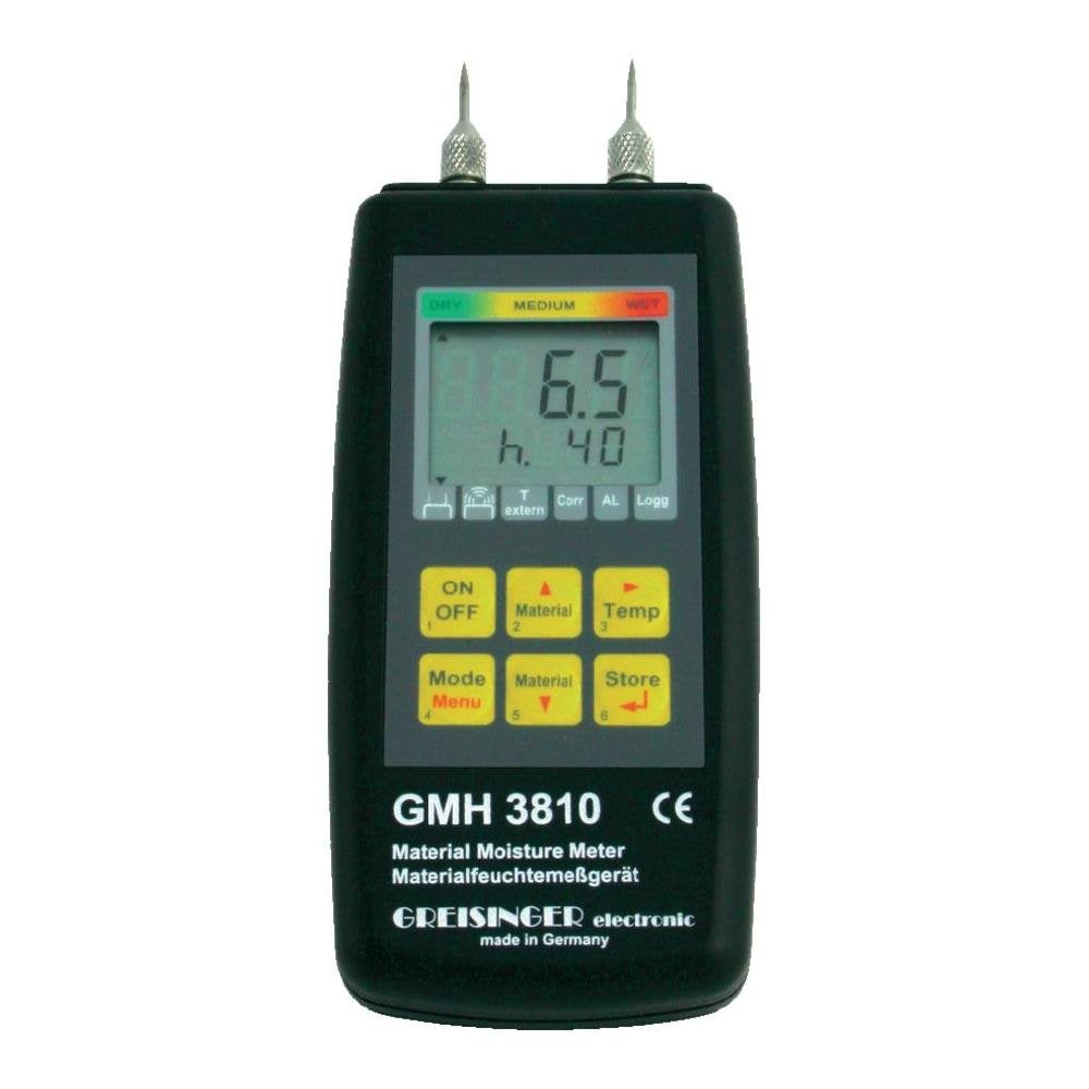 Greisinger GMH 3810 Materialfeuchtemessgeraet Messbereich Baufeuchtigkeit (Bereich) 4 bis 100% vol