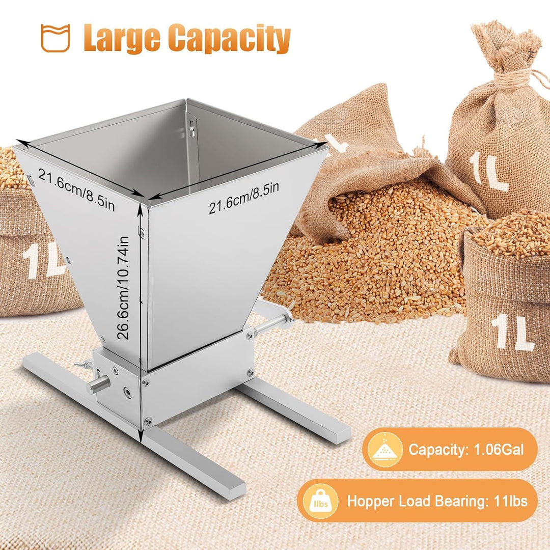 MINRS 4L Manuelle Getreidemühle Malzmühle Schrotmühle Barley Manuelle Verstellbare Getreidemühle Ede