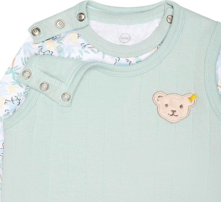 Steiff Baby - Jungen Set Strampler Ohne Fuss + T-shirt Langarm Set Strampler + T-Shirt langarm 62 ET