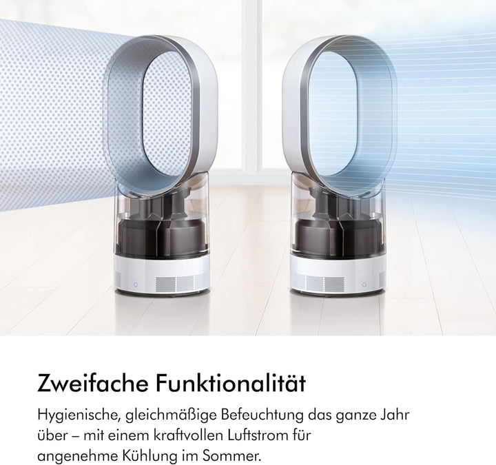Dyson AM10 Luftbefeuchter und Ventilator, Ultrafeine Kaltluft-Befeuchtung, Automatische Feuchtigkeit