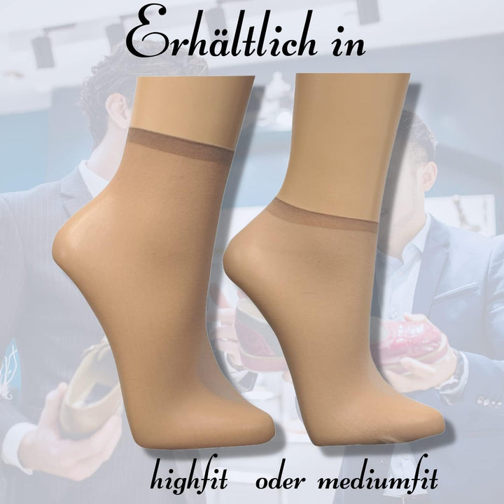 Bentini Probiersocken | Probierstrümpfe | Unisex | Onesize | 500 Stück mit Spenderbox| 20 den/ 22 dt