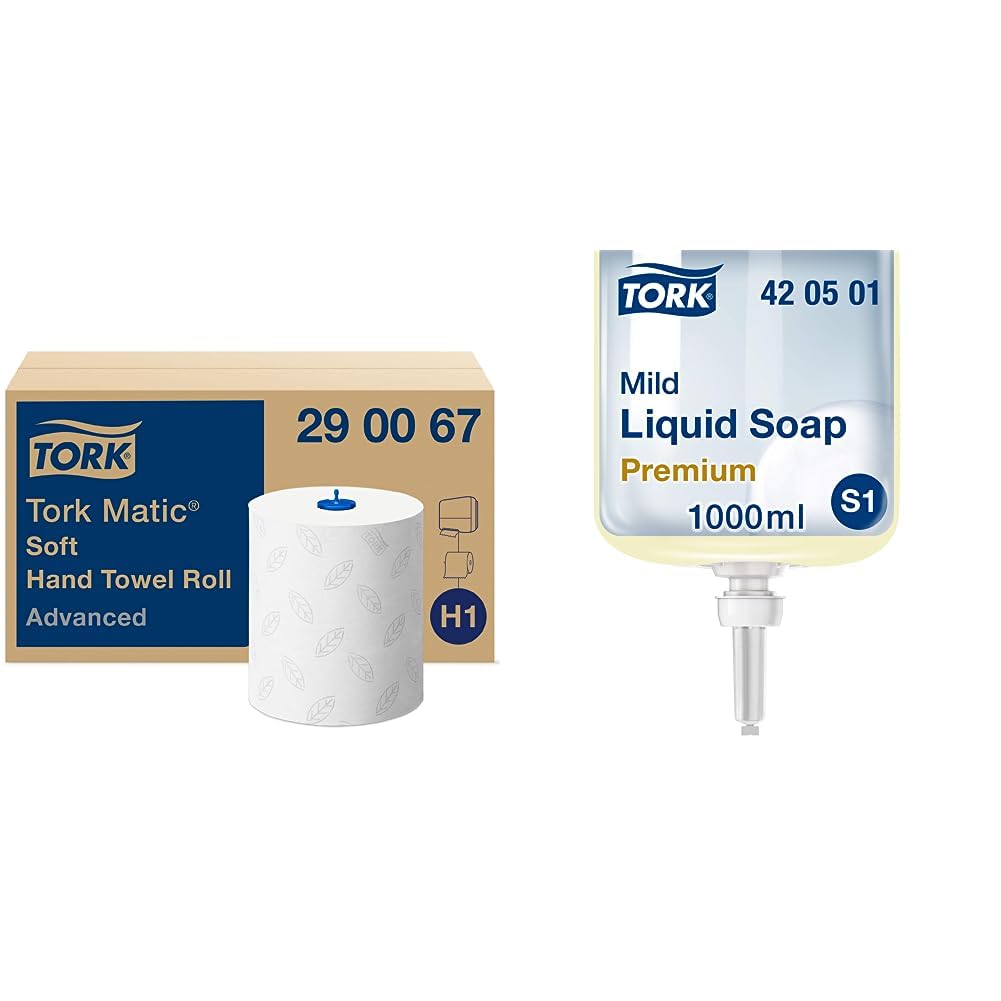 Tork Matic Rollenhandtuch Advanced 290067 - H1 Papierhandtücher für Rollenhandtuchspender & Mild Duf