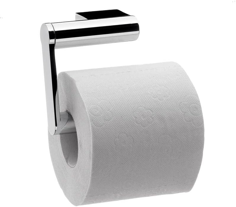 emco SYSTEM2 Papierhalter ohne Deckel, eleganter Toilettenpapierhalter zur Wandmontage aus Metall, h