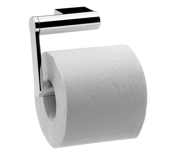 emco SYSTEM2 Papierhalter ohne Deckel, eleganter Toilettenpapierhalter zur Wandmontage aus Metall, h