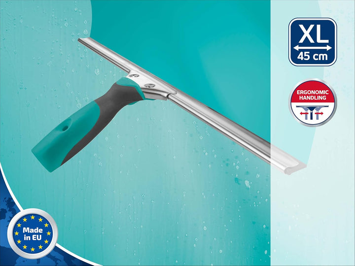 Leifheit Professional Fensterabzieher 45 cm mit Weichgummigriff, Abzieher mit hochflexibler Gummilip