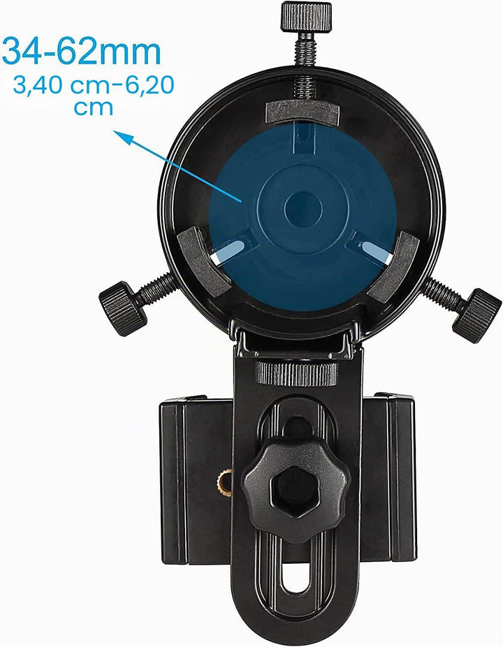 SOLOMARK Handy-Adapter - Fotografie-Adapterhalterung, funktioniert mit Ferngläsern, Monokularen, Spe