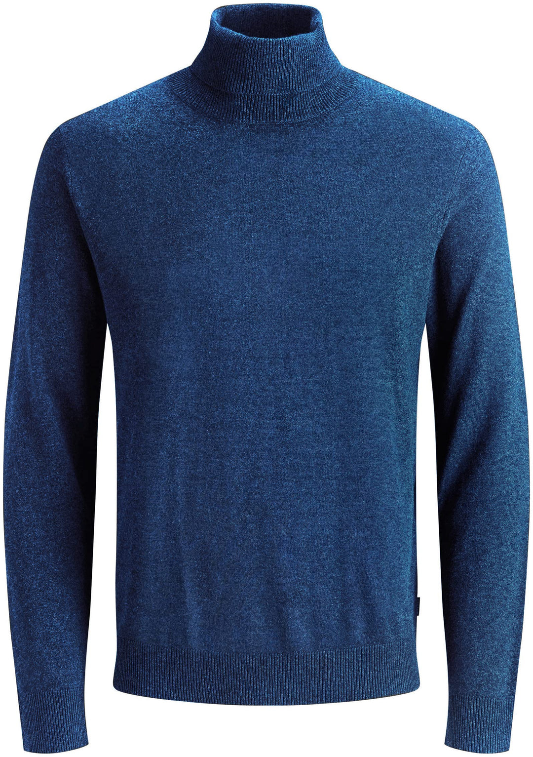 JACK & JONES Emil Knit Roll Neck Jumper S Blau (Insignia Blue/Twisted With Black), S Blau (Insignia