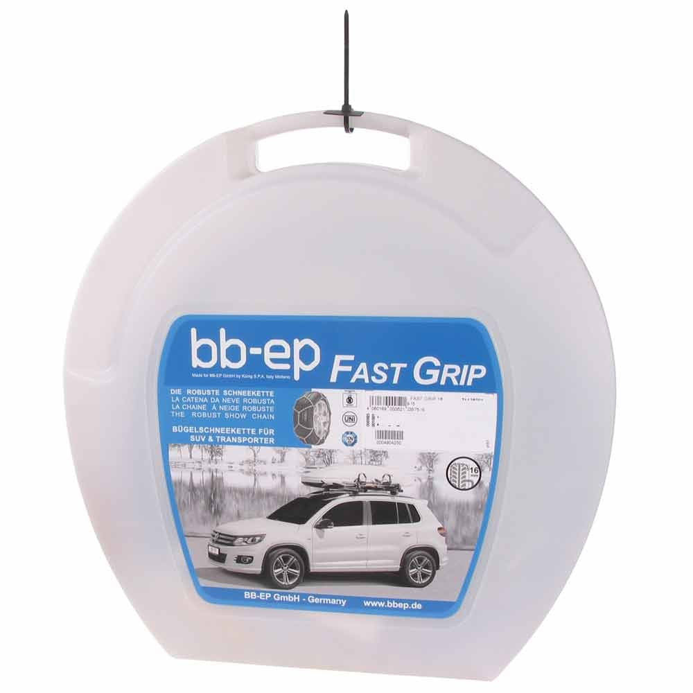 BB-EP Fast-Grip 16 - Die robuste 16mm-Schneekette für SUV, Van, 4x4/Geländewagen, Wohnmobile, Transp