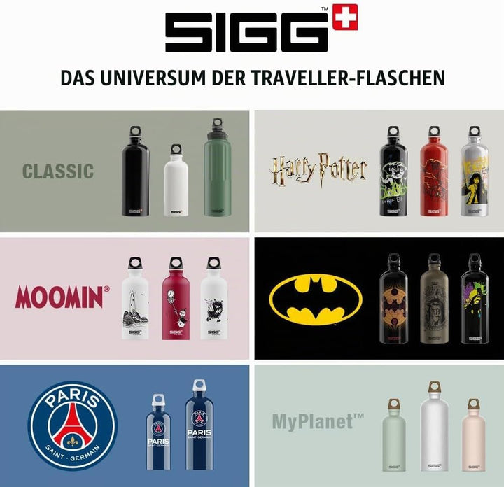 Sigg - Alu Trinkflasche - Traveller - Made in Switzerland - Kohlensäure geeignet - Auslaufsicher - F