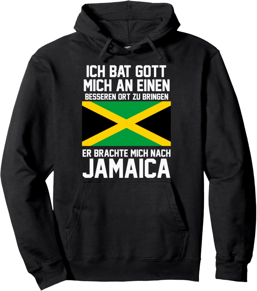 Jamaica Jamaikanische Flagge Reise Urlaub Lustiges Pullover Hoodie