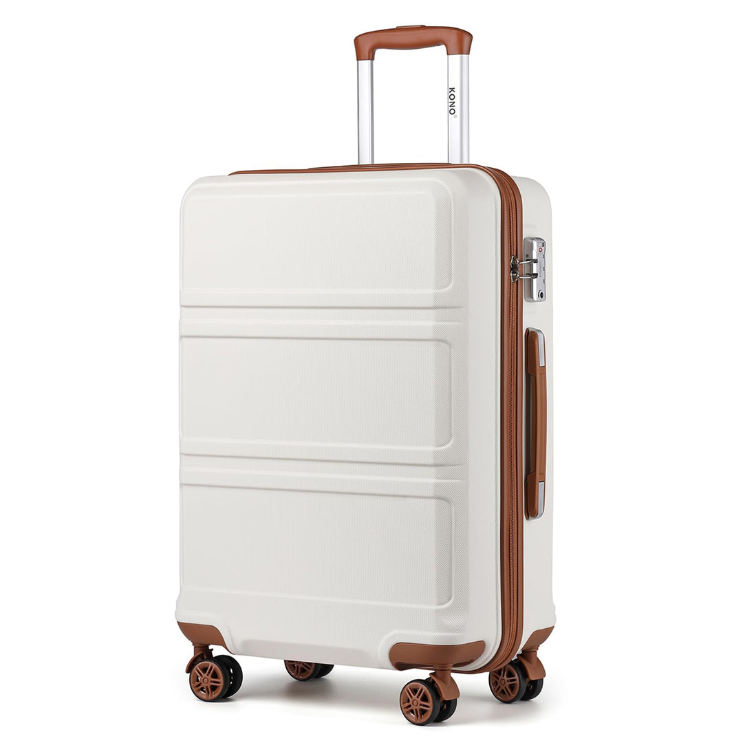 KONO Koffer Grosser 28 Zoll Leicht ABS+PC Hartschalenkoffer XL mit TSA-Schloss Reisekoffer mit 4 Rol