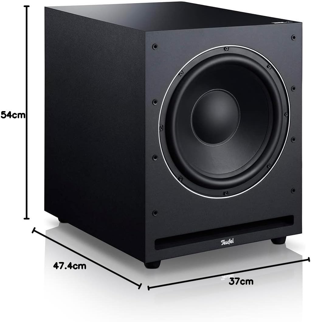 Teufel Aktiv-Subwoofer S 6000 SW - Mächtiger Subwoofer (optional kabellos), 300 mm Tieftöner, Frontf