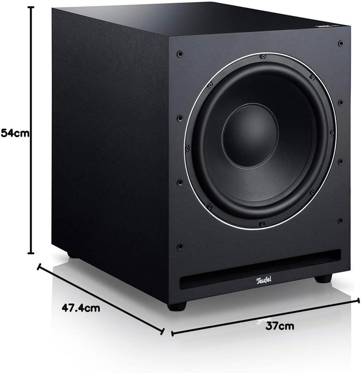 Teufel Aktiv-Subwoofer S 6000 SW - Mächtiger Subwoofer (optional kabellos), 300 mm Tieftöner, Frontf