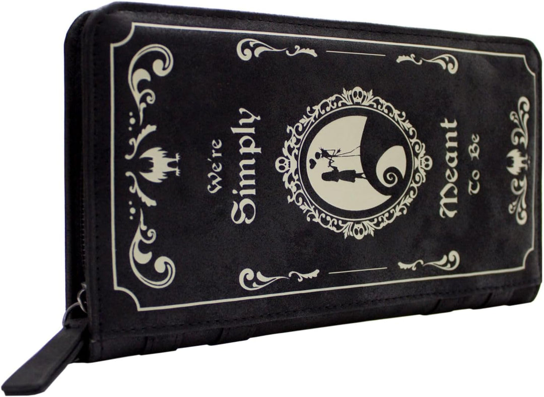 Nightmare Before Christmas We're Simply Meant to Be Portemonnaie Geldbörse Schwarz